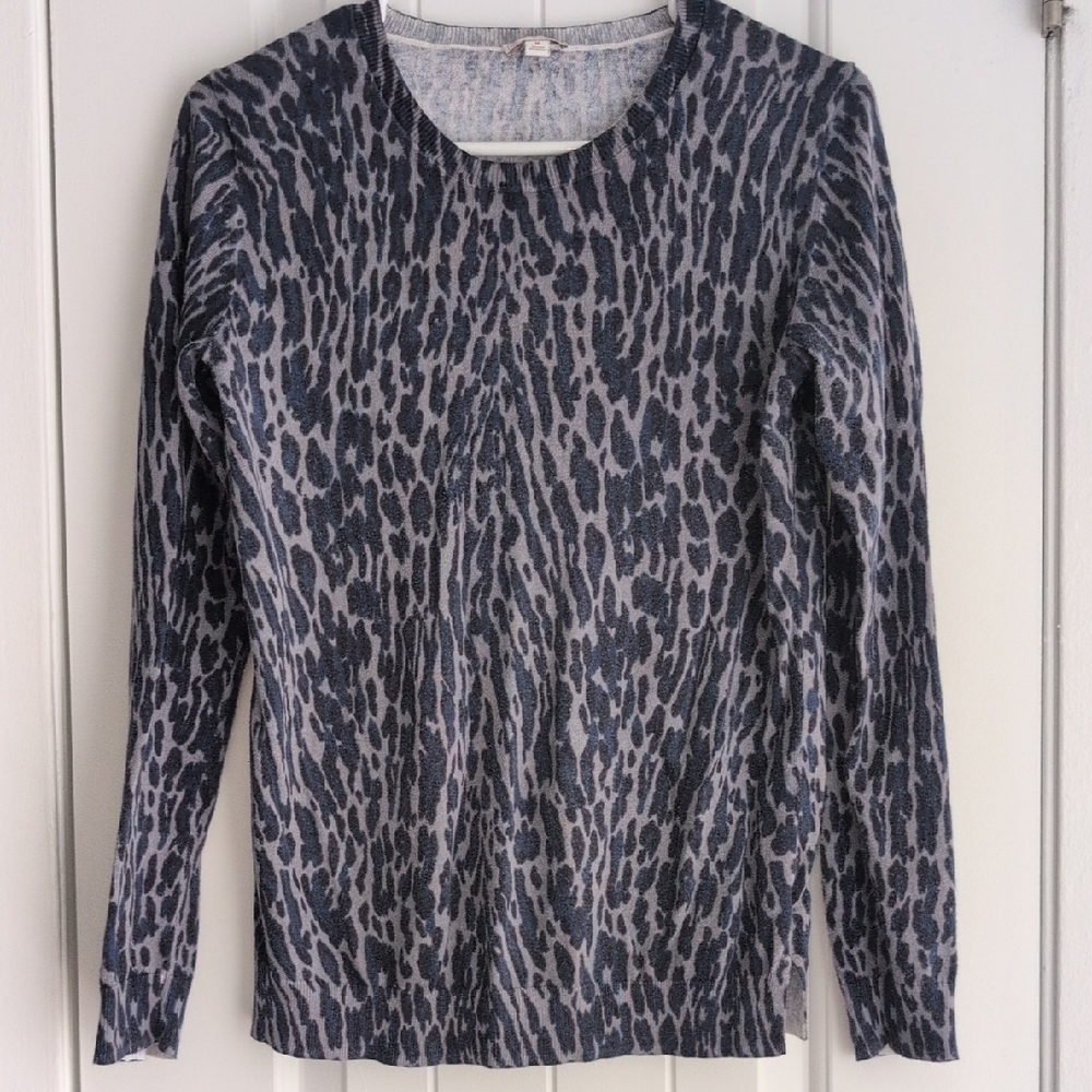 GAP Print Grey Combo Long Sleeve Sweater
